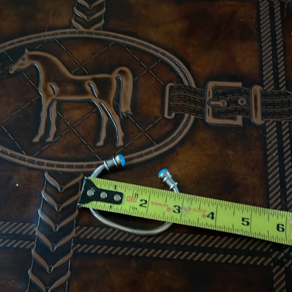 Turquoise 925 Sterling Silver Cuff Bracelet - Picture 5 of 5